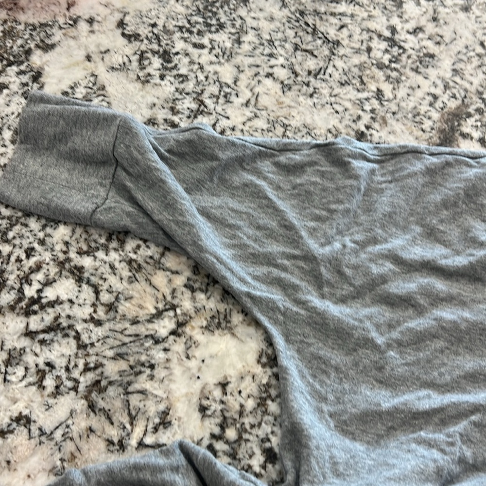 American Eagle Hoodie Shirt Pullover Large Soft Sexy Gray Sweatshirt Vintage Y2K - Picture 4 of 5